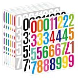 数字 シール 大きい アルファベット 防水 ステッカー 文字ステッカー 番号シール 数字ラベル ナバー (5cm数字9枚9色)