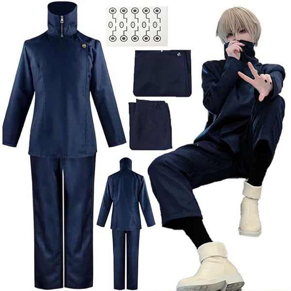 Amazon.co.jp: クマ商事 ウィッグ付き 狗巻 棘 コスプレ 呪術廻戦