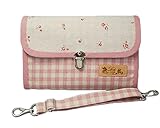 ラブリーリリー(Lovely Lily) 手作り母子手帳ケース S ジャバラタイプ 2人分収納可能 小花柄 ピンク JB9001SPK