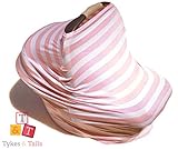 Tykes & Tails - 5 in 1 Baby Breastfeeding Cover, Car Seat Cover, Shopping Cart Cover and Trendy Scar