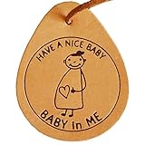 マタニティマークBABY in ME（ベイビーインミー）本革バッグチャーム卵型