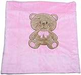 Big Oshi Teddy Super Soft Plush Baby Swaddling Blanket - Pink by Big Oshi [並行輸入品]