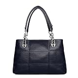 トートバッグレディース用、ガールズ、ホーボーOversized Hand PurseソフトレザーPUショルダーバッグLarge Crossbody Bag L ブルー