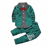Burning Go ベビー服 スーツ トップス ズボン 蝶リボン ロンパース 赤ちゃん ボーイズ 長袖 スウェット 洋服 入学式 入園式 セットアップ
