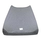 Burt's Bees Baby Organic Classic Stripe Changing Pad Cover, Blueberry by Burt's Bees Baby