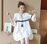 マタニティウェア 服 ワンピース レジャー プリント ゆったり カジュアル ワンピース 妊婦服 産前 産後 レディース マタニティワンピース XL 写真色