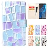 AQUOS sense 7 SH-53C SHG10 SH-M24 ケース カバー 手帳型 SH-53Cケース SHG10ケース sense7ケース SH-53Cカバー SHG10カバー sense7カバー SH-53C手帳型 SHG10手帳型 sense7 SH53C アクオス センス7 ハンドあり 本革 ステンドグラス ブルー