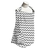 Planet Wise Nursing Cover, Gray Chevron by Planet Wise