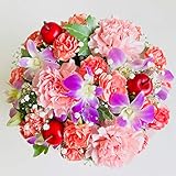花金・高岡本店　（敬老の日限定アレンジメント①　洋ラン＆カーネーション　ＫＲ　プライムお急ぎ便）ベストセラー１位獲得商品　ギフト　誕生日　結婚記念日　　お祝い　還暦　母の日　花　花束 　ハーバリウム　