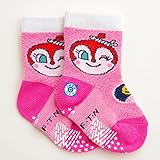 アンパンマン　ドキンちゃん スベリ止メ付きソックス・靴下 9-12ｃｍ 12-15cm（1871-771-09-12-180-780） (12-15cm, ピンク（ドキンちゃん）)
