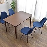 タンスのゲン 【ダイニングテーブル 120×75cm ＋ イームズチェア 4脚 セット 】 天然木 カントリー 北欧 デニム 11719209 DN