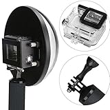 shoot black dome port lens diving cover case for gopro hero