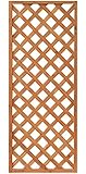 天然木製 格子ラティス 60cm×150cm×35mm 1枚 ライトブラウン WLL-6015T