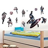 Gadfly- Superhero Captain America Stick Nursery/baby Wall Sticker Decal by GADFLY