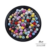 Mamimami Home 歯固め ビーズ 安全素材 シリコーン製 12MM・150個 ミックスカラー　授乳チュアブルボール　DIY おしゃれ噛がため　おしゃぶりチェーン 赤ちゃんの玩具 [BPAフリ