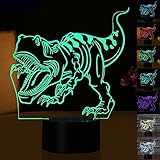 LED Night Light 3d Illusionベッドサイドテーブルランプ7色変更Sleeping照明スマートタッチボタンキュートギフトPresent温めクリエイティブ装飾理想的なアートand 