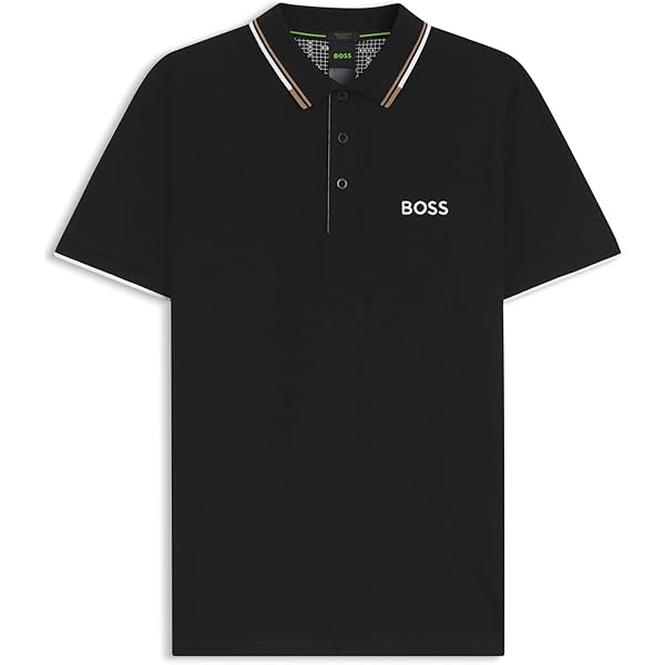BOSS 90s ポロシャツ BOSS（HUGO BOSS） ポロシャツ ストラクチャードコットン ジップ
