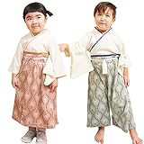 Sweet Mommy 袴ロンパース 日本製ちりめん×オーガニックコットン 裾タイプ2WAY ロンパース ワンピース ベビー袴 和装 カバーオール ベビー服 着物風 ベビードレス 足元2WAY 英国ブ