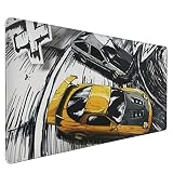 イニシャルD アニメマウスパッド 拡張XXL＆Lサイズ ゲームマット プロテクター ステッカー 35.5×15.8インチ（90×40cm）