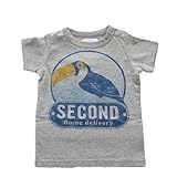jeans b. 2nd　BIRD　T シャツ(杢グレー) 90cm