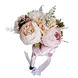 Kesoto ウェディング　ボンネット　ロマンチック　ペノイ　花　結婚式　花嫁　花束　手の花　３タイプ選べ - 3