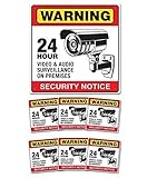 24 Hour Security Warning Sign & Decals [並行輸入品]