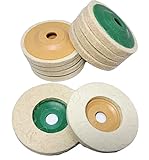 akindou フェルトディスク フェルトバフ 100mm 肉厚9mm 金属研磨 鏡面加工 (細目5枚・粗目5枚)