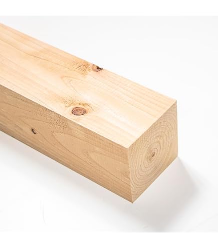 Amazon | 川島材木店 桧角材 7.5cmx7.5cmx25cm 4個セット | 角材