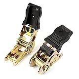 uxcell　ラチェットバックル　トラック　ローリー　ホーラー　メタル　ブロンズトーン 25mmウェビング用　2個入り