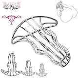 中空アナルプラグ アナル拡張 ステンレス鋼 柵状 透かし彫り 肛門栓 膣プラグ smアナル調教 アナル開発 アナル内観察 前立腺マッサージ 男性 女性 羞恥プレイ Gスポット刺激 温感プレイ可 防水 携帯式 野外プレー 多種用途 男女兼用 (L)