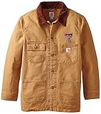 NCAAテキサスTechレッドRaiders Boy 's Weathered Chore Coat M ブラウン