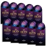 不二ラテックス スキン SKYNプレミアムプラス Premium ＋（プラス）ポリイソプレン 5個入 柔らか素材で自然な使用感 コンドーム まとめ買い (10箱セット)