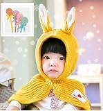 Ｓｍｉｌｅ march (スマイルマーチ） ベビー キッズ 帽子 かわいい 耳付 選べる カラー 秋 冬 あたたか ニット帽 ネックウォーマー 一体型 マフラー スヌード ウサギ ヒツジ 男の子 女の