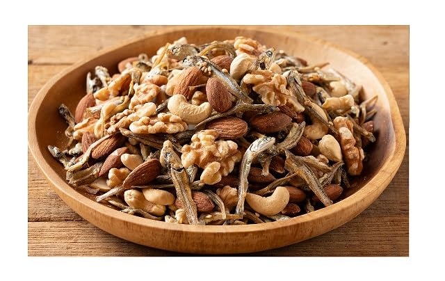 【50%OFF】【625円】 海産物店ミツワ ミックスナッツ 小魚入り 200g