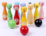 Hostar 子どもに人気なボウリングセット スポーツトイ 木のおもちゃ キッズ 2歳から 知育 おもちゃ