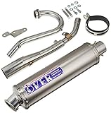 オーヴァーレーシング(OVER RACING) フルエキゾーストマフラー ステンチタン マフラー KLX125 D-TRACKER125 13-701-05