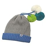 キッズ 冬用帽子 BEADYGEM ニット帽子 3BONBON ニットキャップ 134-277-206-03(グレー) F