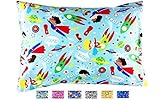 Toddler Pillowcase - Fits all 13x18 and 13x19 pillows - Fun Designs that Kids Love - High Quality En