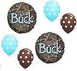 loonballoon Mossy Oak It 's A BuckブルーBoyベビーシャワー迷彩6 Mylar &ラテックスバルーン