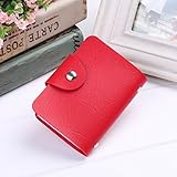 ユニセックスのpuレザーカードスロット24人の女性の財布のポケットケースクレジットカードホルダー