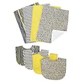 Trend Lab Nursery Gift Product Decorative Accessories Bouquet Set -Hello Sunshine - Bib and Burp Clo