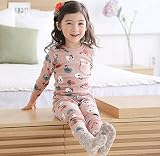 上下セット　子どもルームウェア 　花柄　ベビー肌着 　冬春服　優れた通気性　部屋着 　 (120) [並行輸入品]