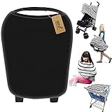 iZivウルトラソフト4-in-1マルチユースベビーストレッチカバーカーシートキャノピー/看護カバー/ショッピングカートカバー/インフィニティスカーフベビー用パーフェクトギフト（カラー11）