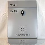 郵便ポスト 郵便受け メールボックス壁掛けシルバー色 プレミアムステンレス郵便ポストpm011