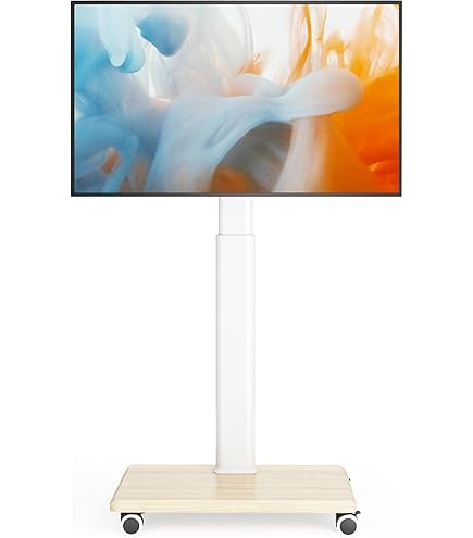 Amazon.co.jp: キャスター付きテレビスタンド Alloy【ホワイト