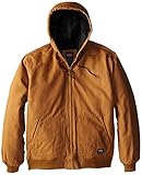 Dickies Men's Big-Tall Sanded Duck Hooded Jacket Brown Duck X/Tall [並行輸入品]