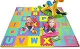 Matney Kid's Foam Floor Alphabet and Number Puzzle Mat Multicolor (36 Piece) [並行輸入品]