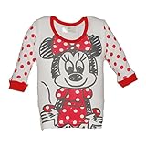 ディズニー【Disney】 ミッキー＆ミニー プリント長袖丸首Ｔシャツ (70ｃｍ, ミニー（12）)