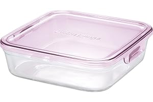 iwaki イワキ 耐熱ガラス 保存容器 ピンク 角型 L 1.2L パック&レンジ KC3248N-P
