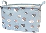 ダイカイ(DAIKAI) 収納ケース・ボックス ハリネズミ総柄/ライトブルー 35x25x22cm Atume ハリネズミ総柄 71855